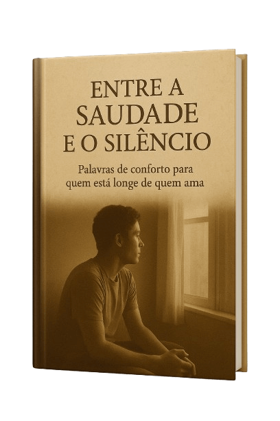 Mockup do livro Entre a Saudade e o Silêncio